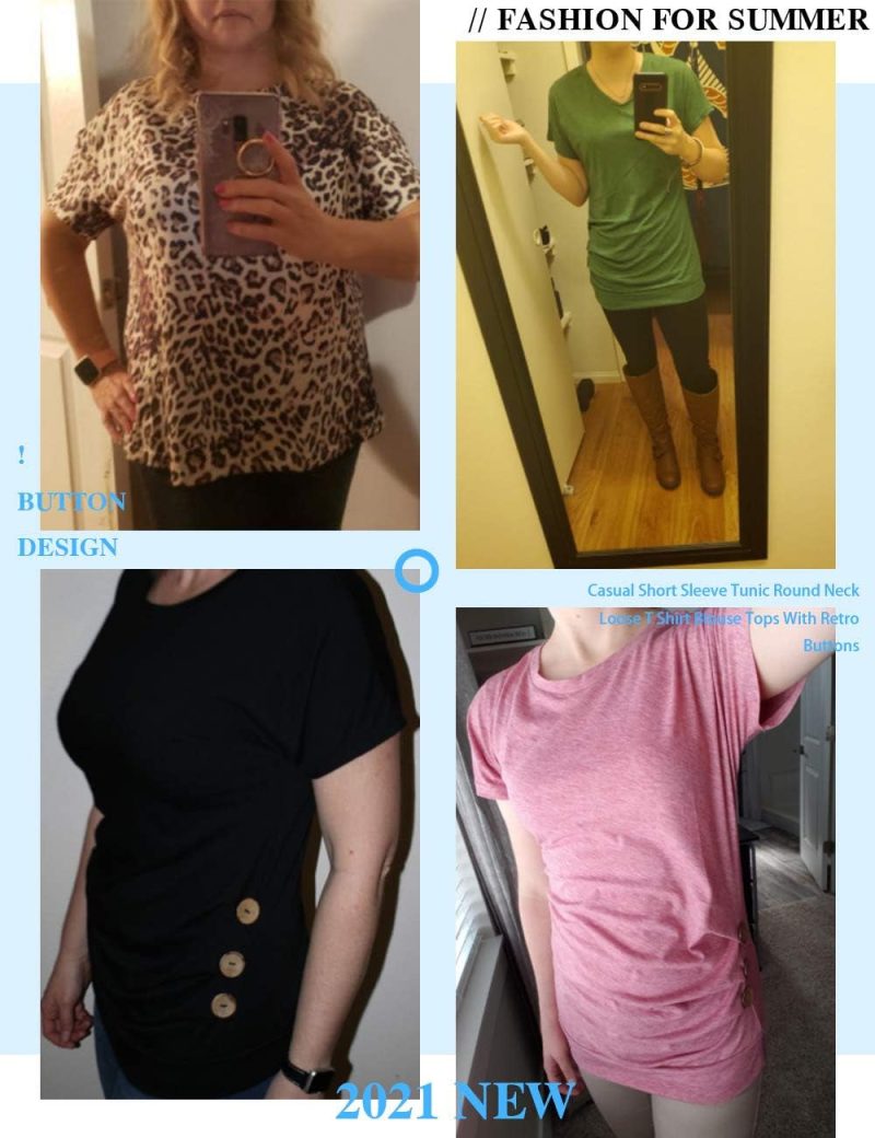 Loose-Fit Blouse with Button Details - Image 3