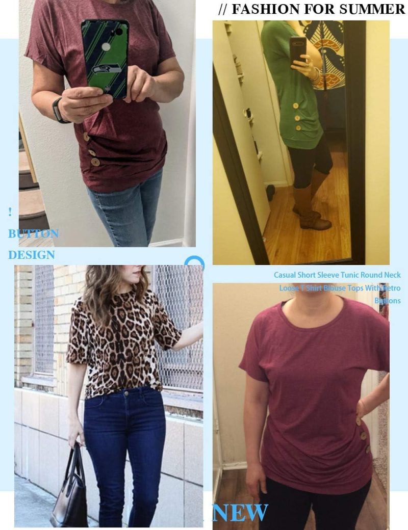 Loose-Fit Blouse with Button Details - Image 4